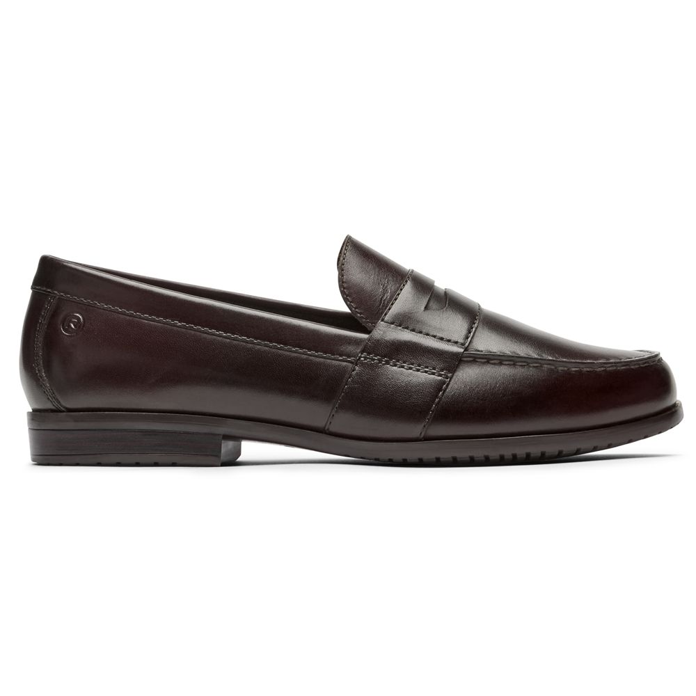 Mocassins Homem Rockport Classic Lite 2 Penny Slip-Ons Bordeaux,Portugal HZWYG-4567